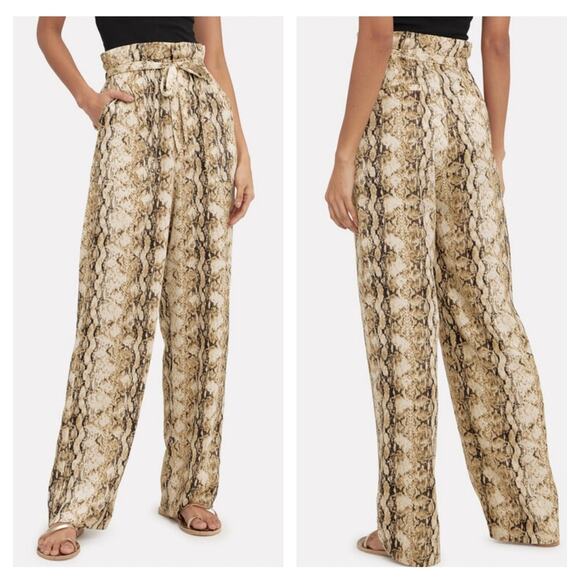 RONNY KOBO Rinnah Snakeskin Print Pants size Medium - Picture 2 of 10